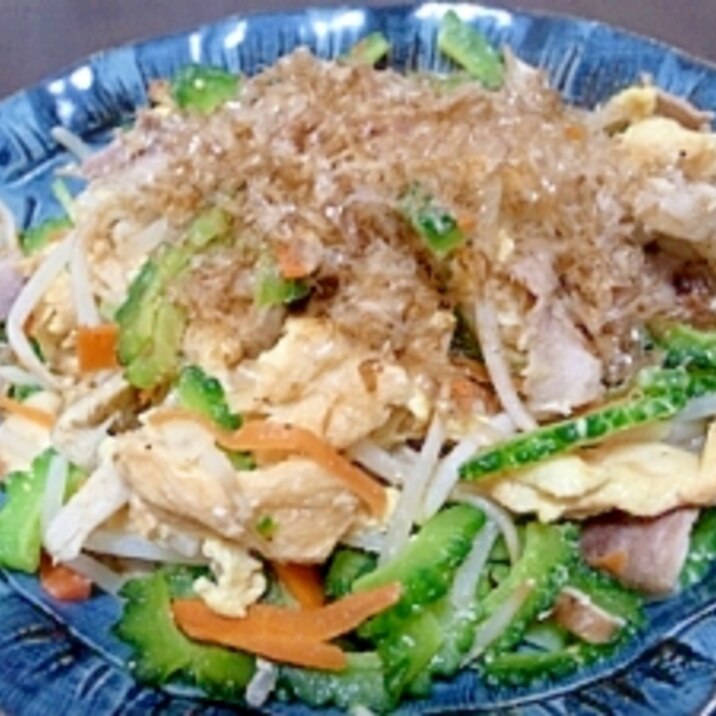 ボリュームたっぷり ゴーヤフーチャンプル レシピ 作り方 By マーブルジョバ 楽天レシピ